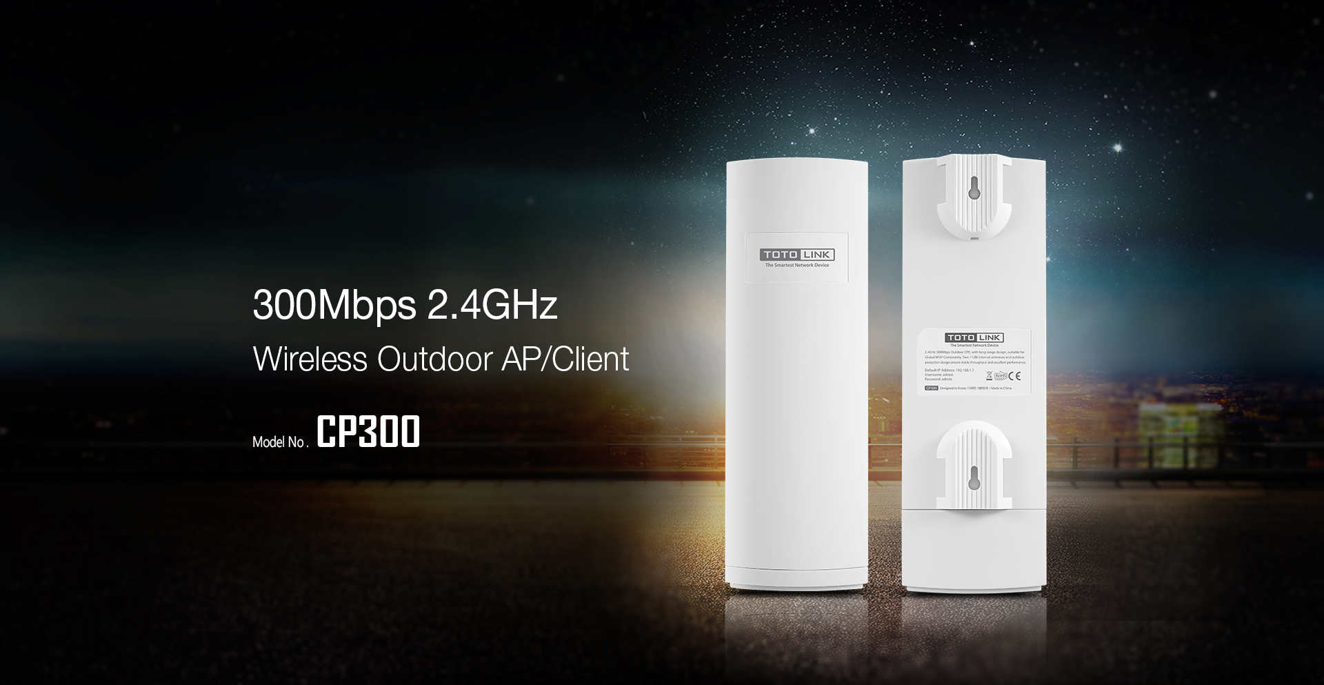 TOTOLINK CP300 300Mbps 2.4GHz Wireless N AP/Client