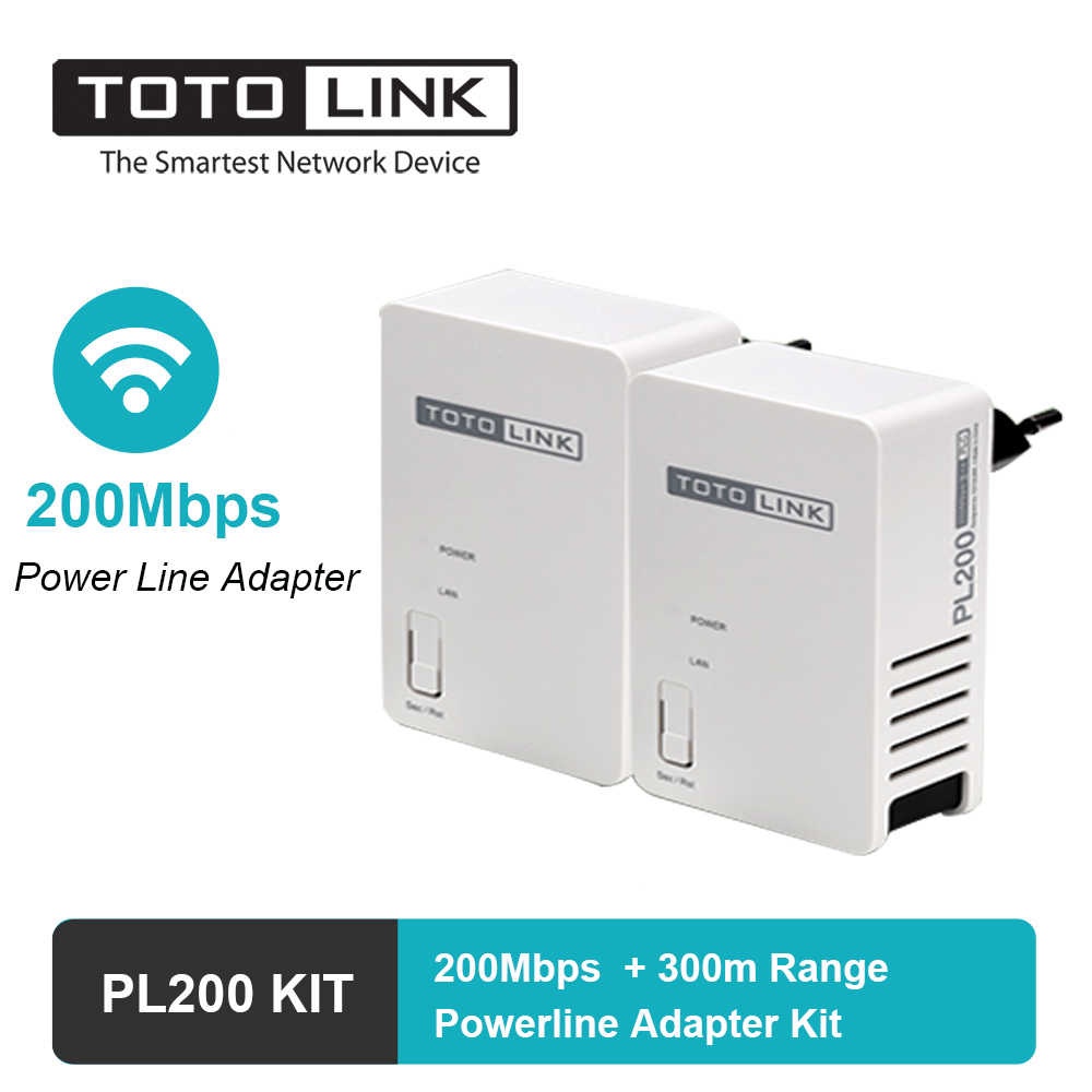 TOTOLINK PL200 KIT 200Mbps Power Line Adapter