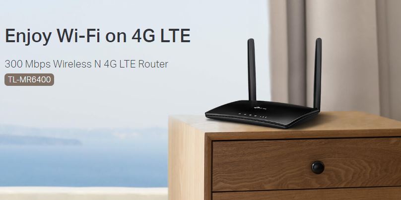 TP LINK TL MR6400 300Mbps Wireless N 4G LTE Router