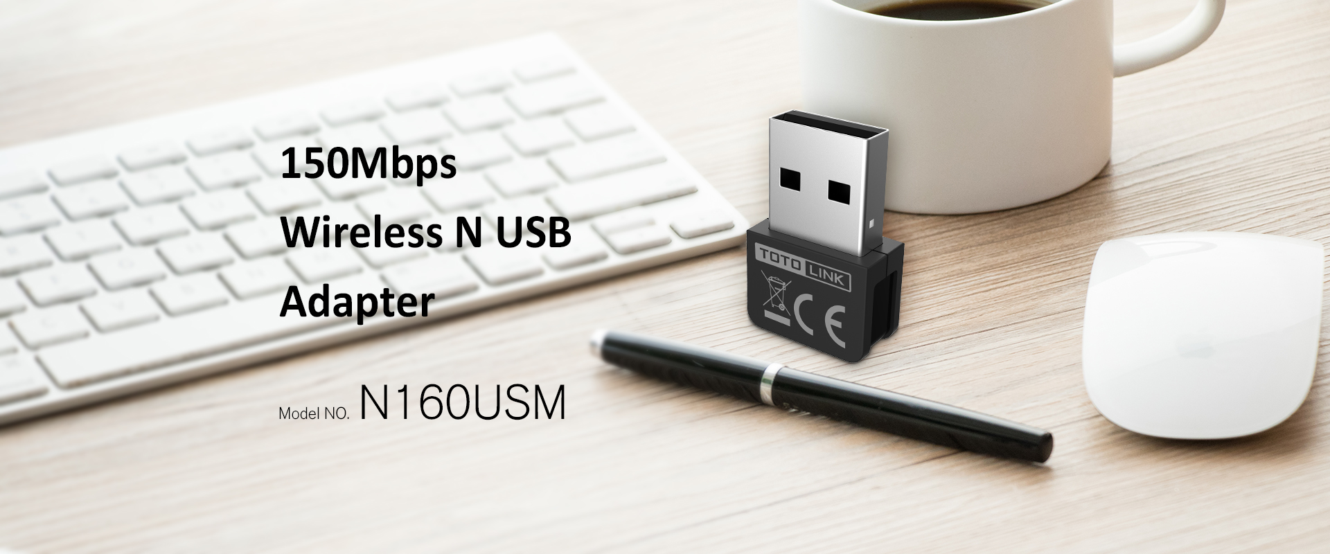 TOTOLINK  N160USM WIRELESS N USB ADAPTER