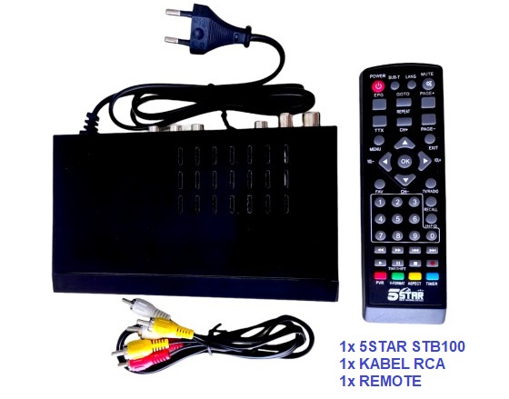 5STAR STB100 SETBOX DVB T2 TV ANALOG TO TV DIGITAL