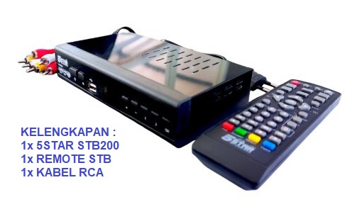 5STAR STB200 SETBOX DVB T2 TV ANALOG TO TV DIGITAL